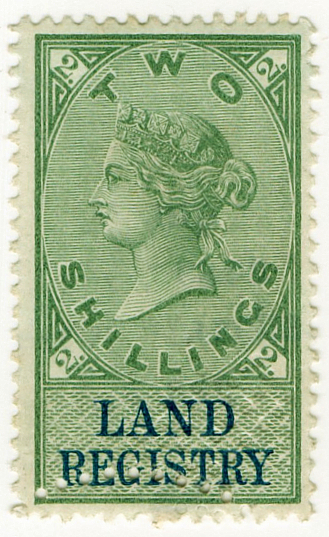 (38) 2/- Green & Blue (1881)