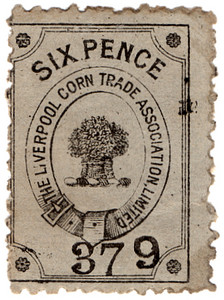 (03) 6d Black on Grey (1897)