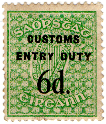 (01) 6d Green & Black (1924)