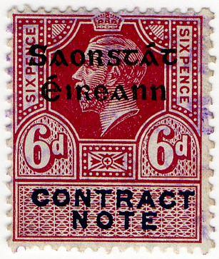 (32a) 6d Claret Red & Blue (1922)