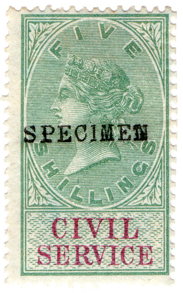 (27) 5/- Green & Violet (1881)