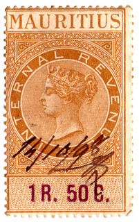 (22) 1R 50c Brown & Purple (1878)