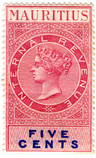 (27) 5c Red & Blue (1879)