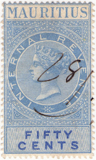 (31) 50c Blue & Blue (1879)