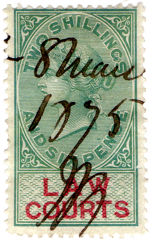 (04) 2/6d Green & Carmine (1873)