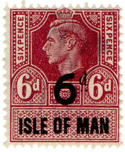 (54) 6d Claret Red & Black (1951)