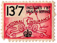 (312) 13/7d Scarlet & Grey (1957)