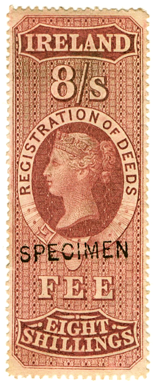 (16) 8/- Brown (1872)