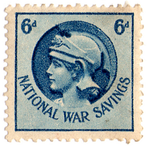 (08) 6d Dull Blue (1918)