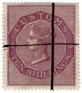 (17) 10/- Lilac (1860)