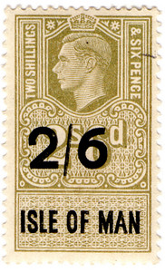 (57) 2/6d Olive Green & Black (1951)