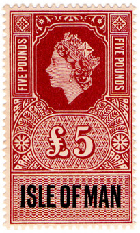 (69) £5 Claret Red & Black (1960)