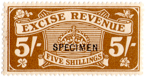(15) 5/- Olive-Brown (1916)