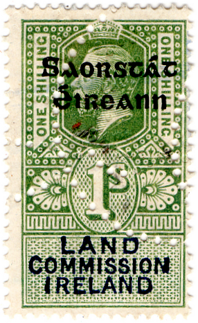 (22 ) 1/- Green & Black (1922)