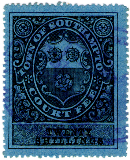 (19) 20/- Black on Blue (1878)