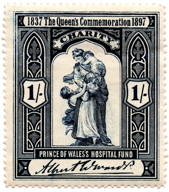 1/- Blue