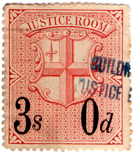 (21) 3/- Dull Rose & Black