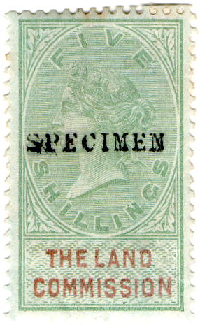( 03) 5/- Green & Violet (1884)