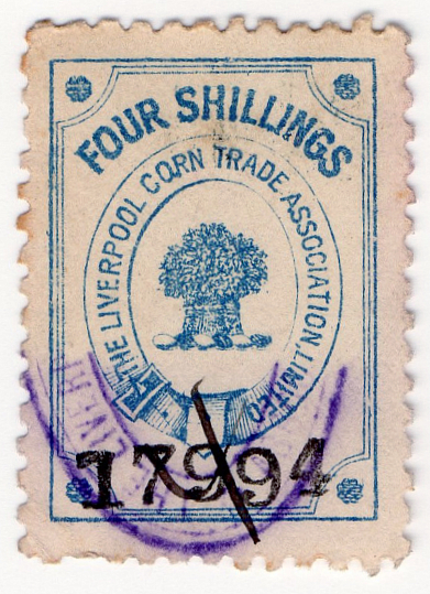 (06) 4/- Blue on White (1897)