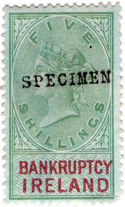 (10) 5/- Green & Violet (1882)