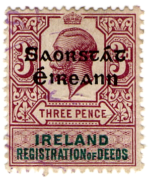 (70) 3d Purple & Green (1922)