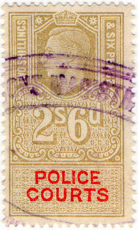 (33) 2/6d Gold & Vermillion (un)