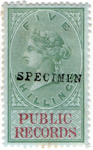 (22) 5/- Green & Violet (1881)
