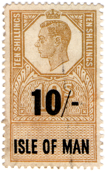 (59a) 10/- Gold & Black (un)