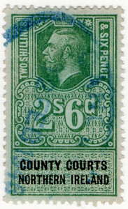 (08) 2/6d Green & Black (1921)