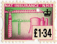 (693) £1.34 Magenta & Green (1973)