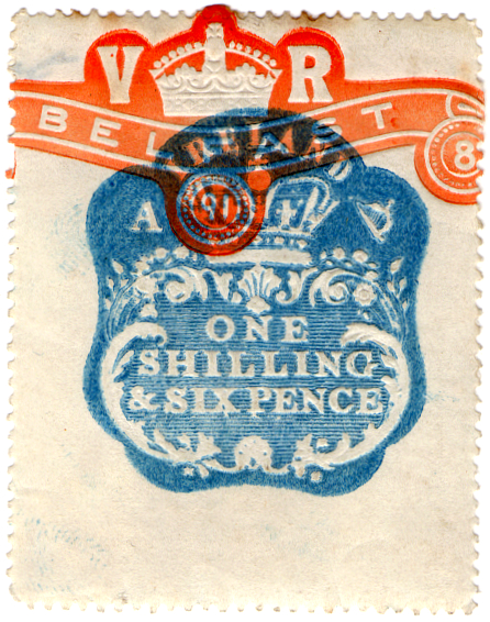 (03) 1/6d Blue (Belfast)