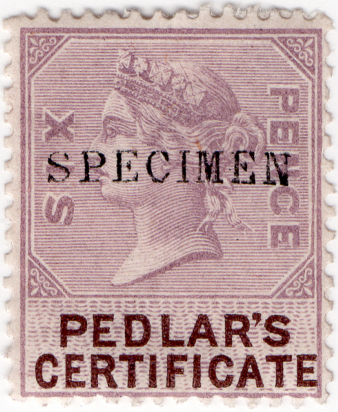 (01) 6d Lilac & Brown (1873)