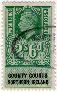 (17) 2/6 Green & Black (1949)