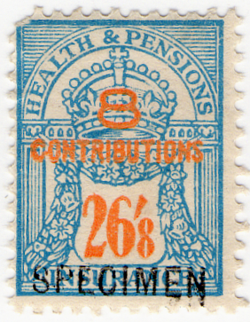 (un) 26/8d Ultramarine & Orange (1945)