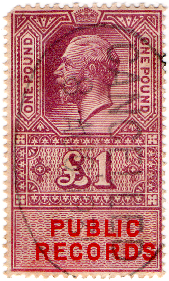 (34) £1 Purple & Vermillion (1921)