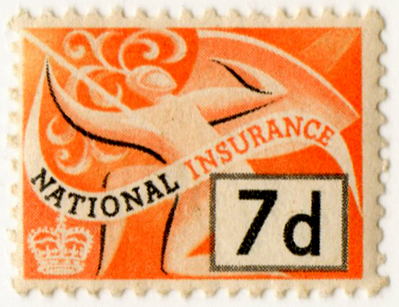 (82) 7d Orange & Black (1955)