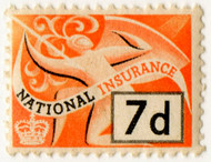 (82) 7d Orange & Black (1955)