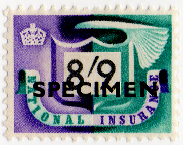 (74) 8/9d Purple & Turquoise (1952)