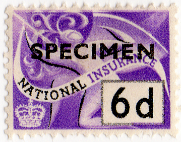 (81) 6d Purple & Black (1955)