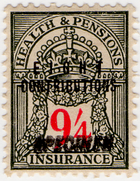 (153) 9/4d Grey & Cerise (1945)