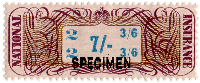 (01a) 7/- Brown & Blue (1948)