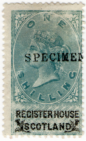 (21) 1/- Green & Black (1879)