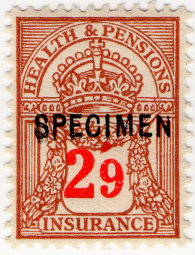 (un) 2/9d Brown & Scarlet (1940)