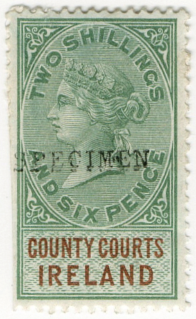 (20) 2/6d Green & Brown (1882)