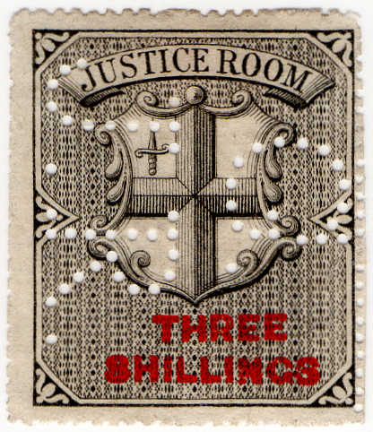 (06) 3/- Black & Scarlet (1871)