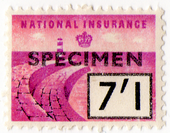 (un) 7/1d Magenta & Black (1956)