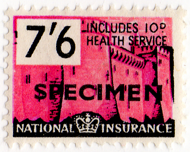 (un) 7/6d Red & Black (1957)