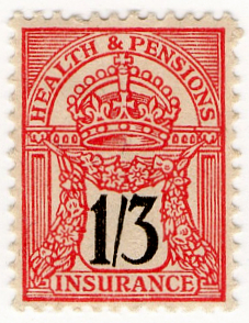 (66) 1/3d Red & Black (1925)