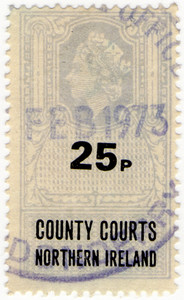 (33) 25p Blue & Black (1971)