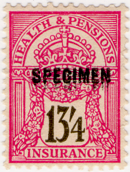 (un) 13/4d Magenta & Olive (1939)